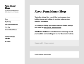 blogs.pennmanor.net screenshot