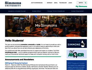 blogs.simmons.edu screenshot