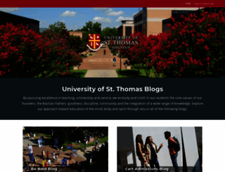 blogs.stthom.edu screenshot