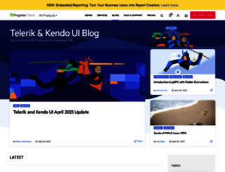 blogs.telerik.com screenshot