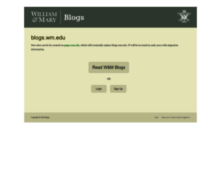 blogs.wm.edu screenshot