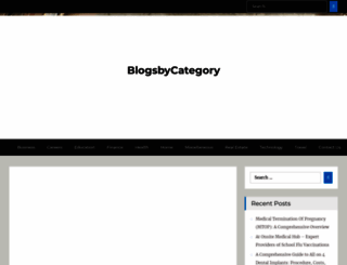 blogsbycategory.com screenshot