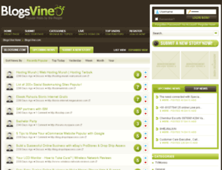 blogsvine.com screenshot