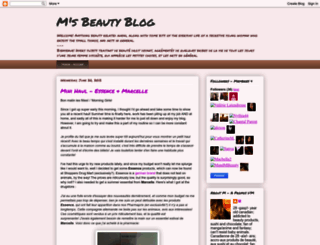 blogueuse-m.blogspot.com screenshot
