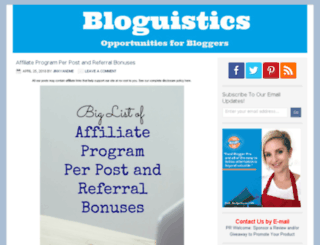 bloguistics.com screenshot