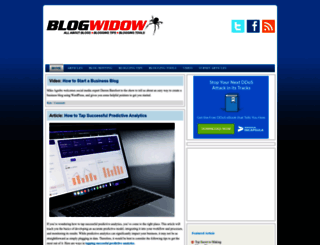 blogwidow.com screenshot