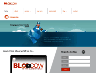 bloocow.com screenshot