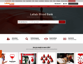 bloodbank.lallabi.com screenshot