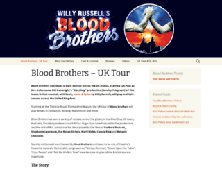 bloodbrothersmusical.com screenshot
