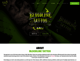 bloodlinetattoobali.com screenshot