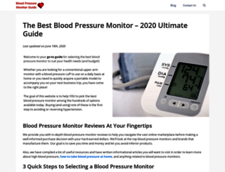 bloodpressuremonitorguide.com screenshot