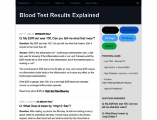 bloodtestsresults.com screenshot