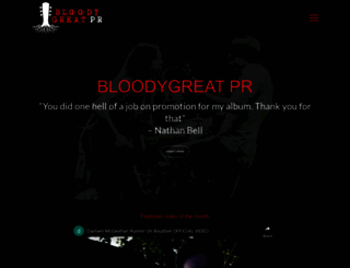 bloodygreatpr.com screenshot