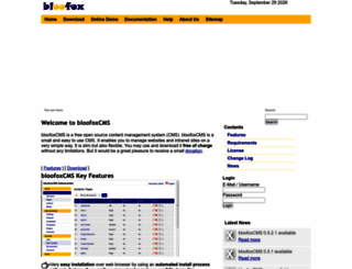 bloofox.com screenshot
