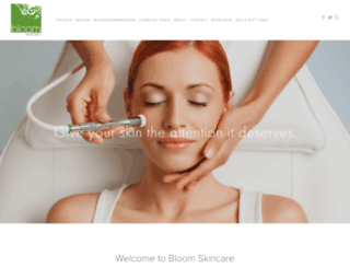bloom-skincare.com screenshot