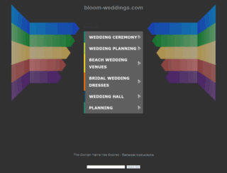 bloom-weddings.com screenshot