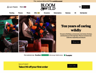 bloomandwild.co.uk screenshot