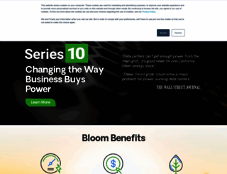 bloomenergy.com screenshot