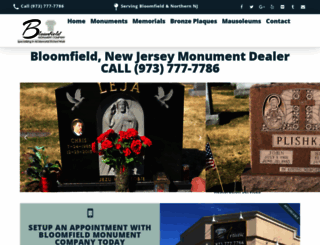 bloomfield-nj-monuments.com screenshot