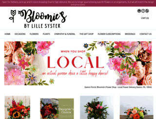 bloomiesfloralshop.com screenshot