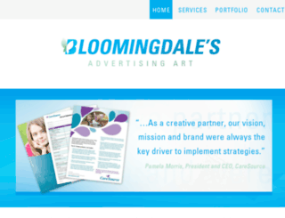 bloomingdalesadvertisingart.com screenshot