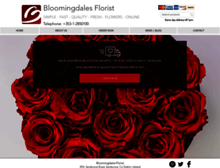 bloomingdalesflorist.ie screenshot