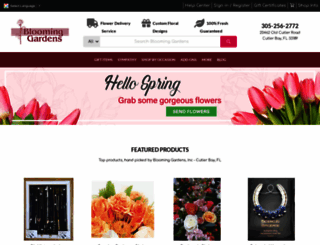 bloominggardensflorist.com screenshot