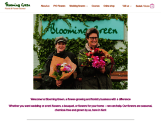 bloominggreenflowers.co.uk screenshot