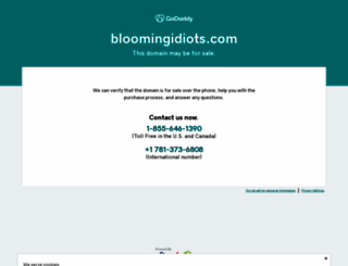bloomingidiots.com screenshot