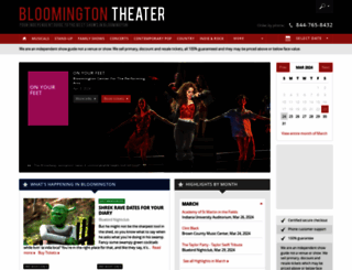 bloomingtontheater.com screenshot