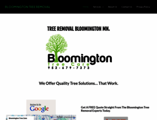 bloomingtontreecare.com screenshot