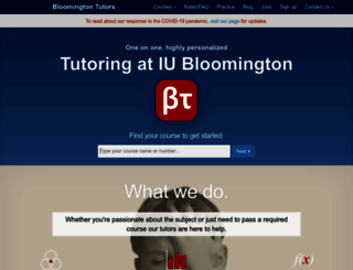bloomingtontutors.com screenshot