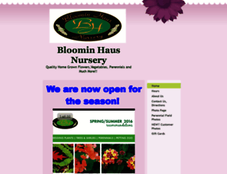 bloominhaus.com screenshot
