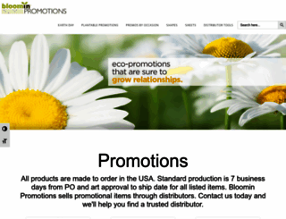 bloominpromotions.com screenshot