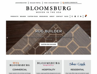 bloomsburgcarpet.com screenshot