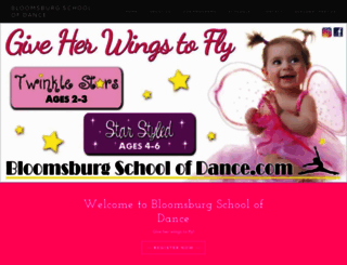 bloomsburgdance.com screenshot