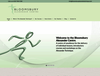 bloomsburyalexandertechnique.com screenshot