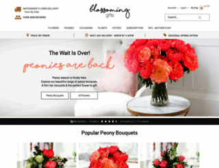 blossominggifts.com screenshot