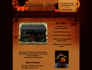 blossomshopofcolebrook.com screenshot