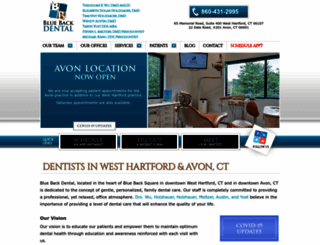 bluebackdental.com screenshot