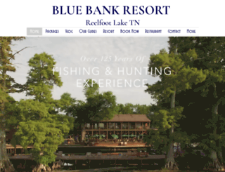 bluebankresort.com screenshot