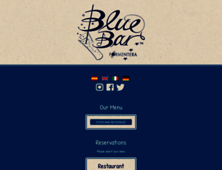 bluebarformentera.com screenshot