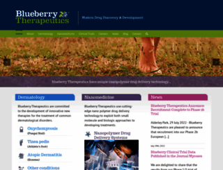 blueberrytherapeutics.com screenshot