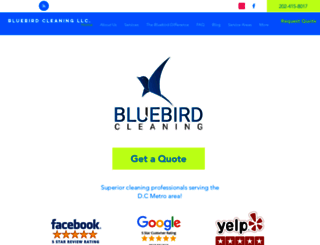 bluebirdcleans.com screenshot