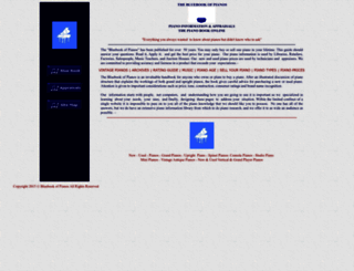bluebookofpianos.com screenshot