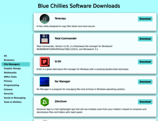 bluechillies.com screenshot