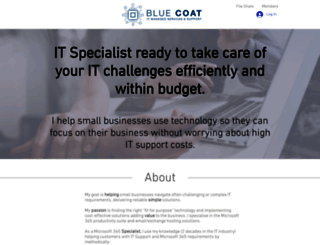 bluecoat.co.za screenshot