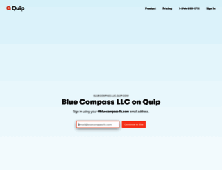 bluecompass-llc.quip.com screenshot