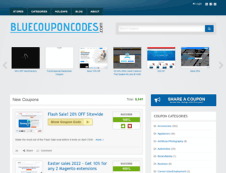 bluecouponcodes.com screenshot