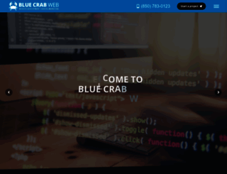 bluecrabweb.com screenshot